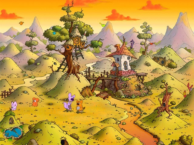 Downyhood Cartoon Screensaver Screenshot